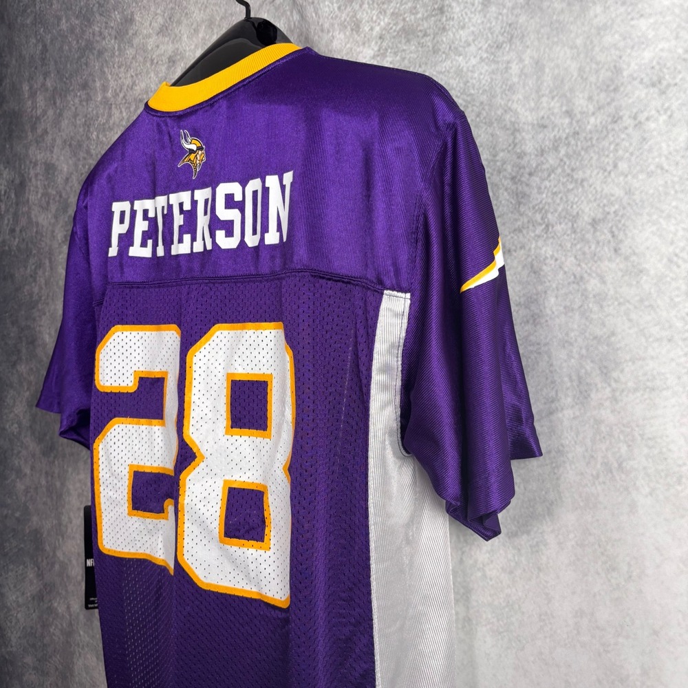 NFL Players Kids Youth Minnesota Viking Peterson 28 Short Sleeve Jersey XL‎ NWT - Picture 3 of 9